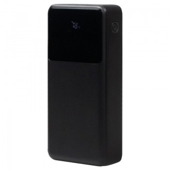 Внешний аккумулятор (powerbank) «Stream 20», 20 000 mAH, с двумя зарядными шнурами,  22,5W (Ватт)  super fast charge, Power Delivery (PD) 25.5W (dfnn), c цифровым дисплеем для контроля заряда, черный