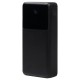 Внешний аккумулятор (powerbank) «Stream 20», 20 000 mAH, с двумя зарядными шнурами,  22,5W (Ватт)  super fast charge, Power Delivery (PD) 25.5W (dfnn), c цифровым дисплеем для контроля заряда, черный