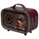 Ретро радио в стиле радиолы, диапазон частот  AM FM SW, USB, Bluetooth, Heritage Memories, со светодиодной подсветкой, цвет коричневый