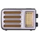 Ретро радио Heritage Melody,  Bluetooth, AM/FM/SW, LED-подсветкой, USB, TF и MP3-плеером, цвет серебристый