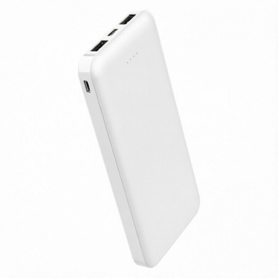 Внешний аккумулятор (powerbank) «Amper», 10 000 mAH, 5V 2.0 A, белый