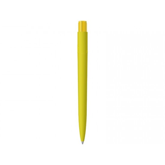 Шариковая ручка RECYCLED PET PEN PRO K transparent GUM soft-touch, желтый