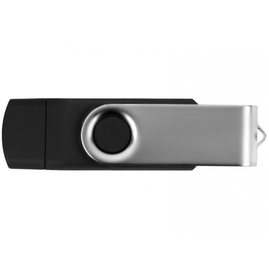 USB/micro USB-флешка 2.0 на 16 Гб Квебек OTG, черный