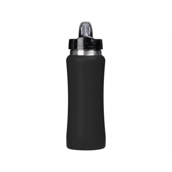Бутылка для воды Bottle C1, сталь, soft touch, 600 мл, черный