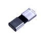 USB-флешка промо на 32 Гб прямоугольной формы, выдвижной механизм, черный