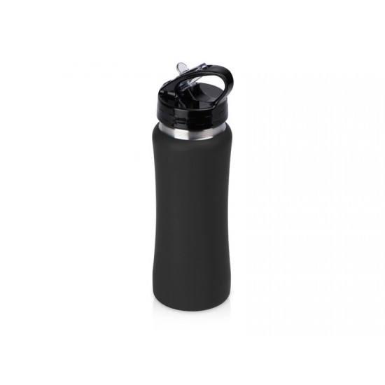 Бутылка для воды Bottle C1, сталь, soft touch, 600 мл, черный