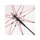 Зонт 7112 AC regular umbrella FARE® Pure  transparent-red