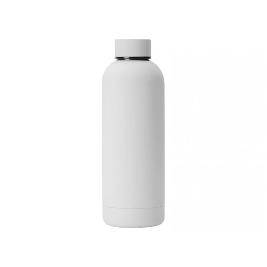 Вакуумная термобутылка Cask Waterline, soft touch, 500 мл, тубус, белый