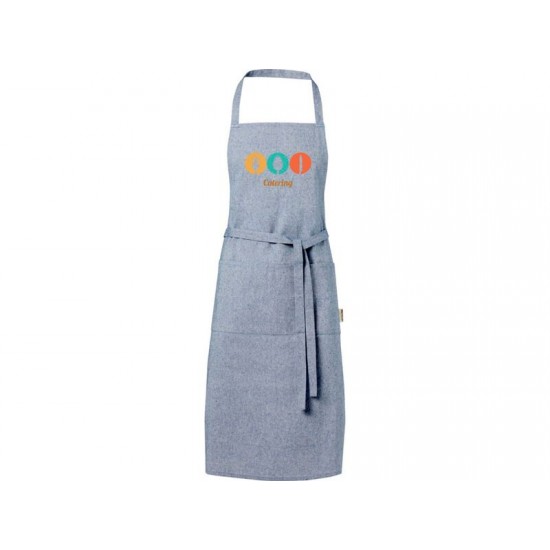 Pheebs 200 g/m² recycled cotton apron, синий
