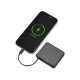 Внешний аккумулятор со встроенным кабелем USB-C Дэнси, 5000 мАч, черный
