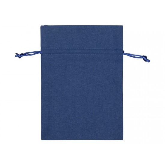 Мешочек подарочный, лен, средний, темно-синий