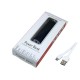 PB030 Универсальное зарядное устройство power bank  прямоугольной формы. 2200MAH. Черный