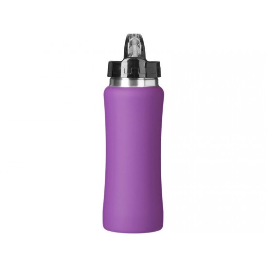 Бутылка для воды Bottle C1, сталь, soft touch, 600 мл, фиолетовый