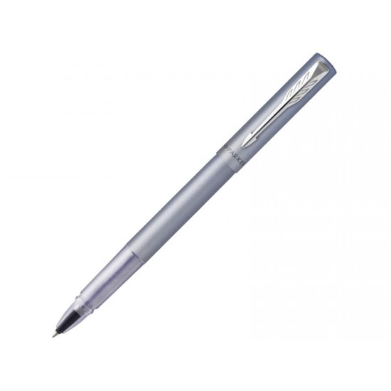 Ручка-роллер Parker Vector XL Silver Blue CT, цвет чернил black, стержень: F, в подарочной упаковке.