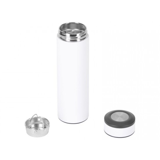 Вакуумный термос Vacuum Flask C1, soft touch, 420мл, белый
