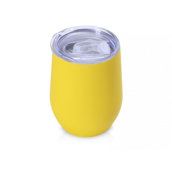 Термокружка Vacuum mug C1, soft touch, 370мл, желтый