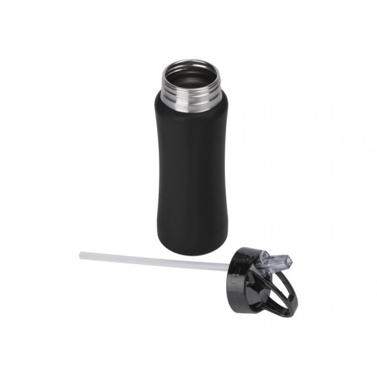 Бутылка для воды Bottle C1, сталь, soft touch, 600 мл, черный