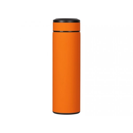 Вакуумный термос Vacuum Flask C1, soft touch, 420мл, оранжевый