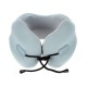 Подушка для путешествий с эффектом памяти Memo Pillow PRO M/L English Blue
