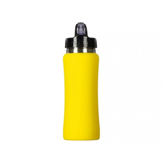 Бутылка для воды Bottle C1, сталь, soft touch, 600 мл, желтый