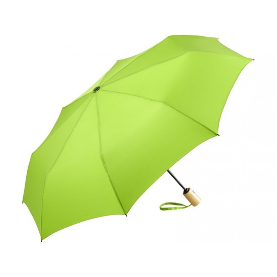 Зонт складной 5429 ÖkoBrella из бамбука, полуавтомат, лайм