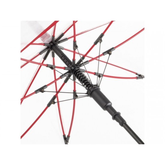Зонт 7112 AC regular umbrella FARE® Pure  transparent-red