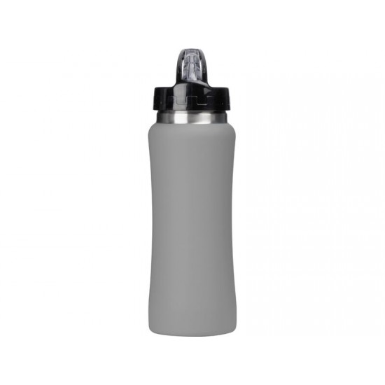Бутылка для воды Bottle C1, сталь, soft touch, 600 мл, серый