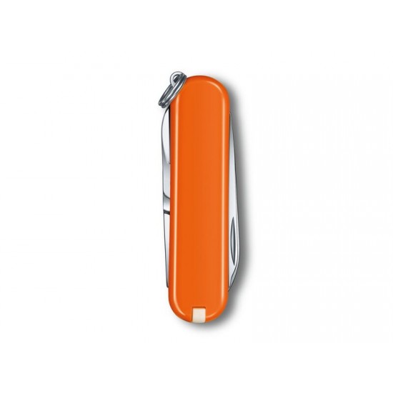 Нож-брелок VICTORINOX Classic SD Colors Mango Tango, 58 мм, 7 функций, оранжевый