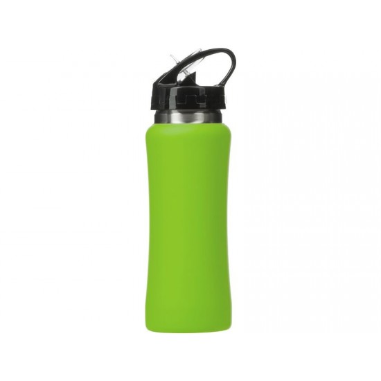 Бутылка для воды Bottle C1, сталь, soft touch, 600 мл, зеленое яблоко