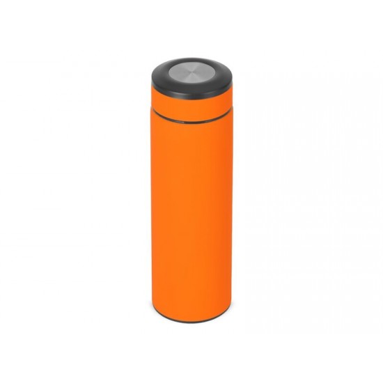 Вакуумный термос Vacuum Flask C1, soft touch, 420мл, оранжевый