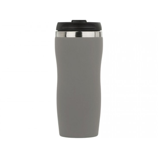 Термокружка Double wall mug C1, soft touch, 350 мл, серый