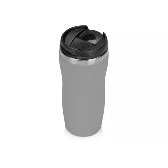 Термокружка Mony Steel 350 мл, soft touch, средне-серый