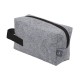 Косметичка из РПЕТ фетра с ручкой Felt, серый с черным