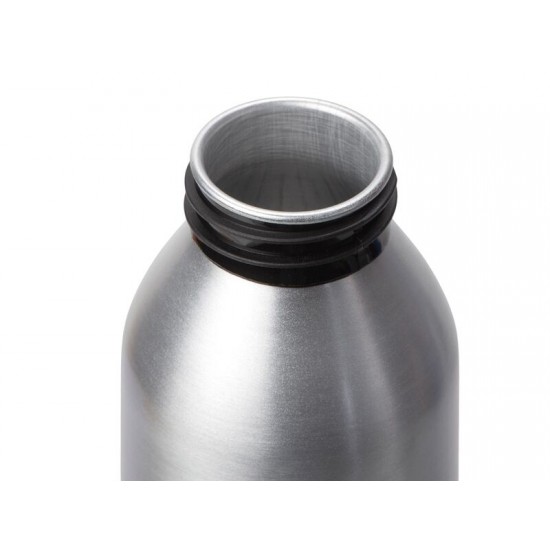 Алюминиевая бутылка для воды с ручкой Plain Alu, 650 мл, серебристый