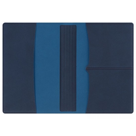Обложка для паспорта с RFID защитой отделений для пластиковых карт Favor, синяя