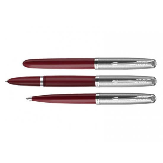 Перьевая ручка Parker 51 CORE BURGUNDY CT, перо: F, цвет чернил: black, в подарочной упаковке.