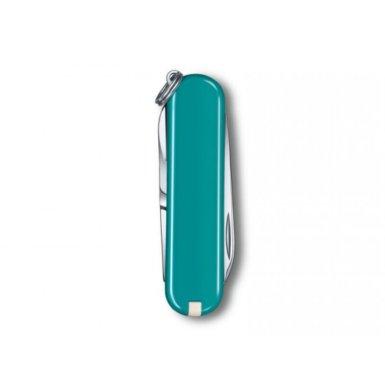 Нож-брелок VICTORINOX Classic SD Colors Mountain Lake, 58 мм, 7 функций, тёмно-бирюзовый