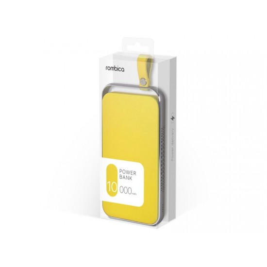 Внешний аккумулятор Rombica NEO Electron Yellow, 10000 мАч, желтый (Р)