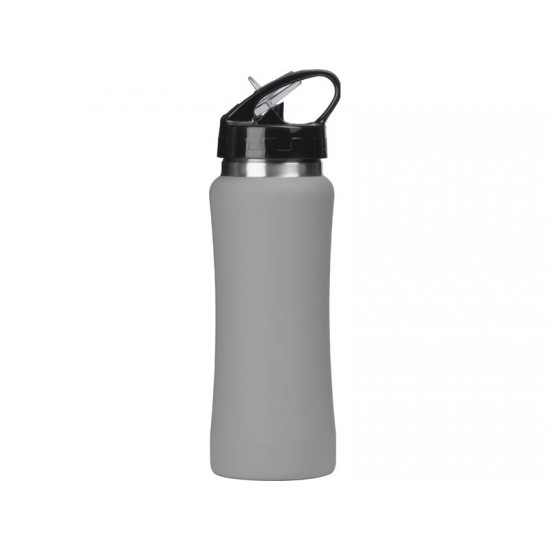 Бутылка для воды Bottle C1, сталь, soft touch, 600 мл, серый