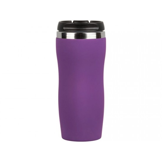 Термокружка Double wall mug C1, soft touch, 350 мл, фиолетовый