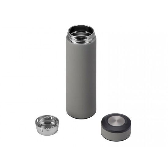 Вакуумный термос Vacuum Flask C1, soft touch, 420мл, серый