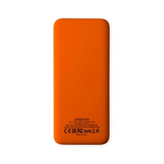 Внешний аккумулятор Kris soft touch, 10000mAh (Оранжевый)