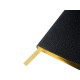Еженедельник недатированный А6 Black с нашивкой, черный