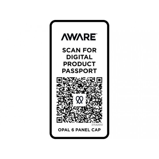 Opal с 6 панелями Aware™ кепка из переработанных материалов - Зеленый