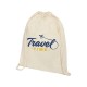 Рюкзак со шнурком Tenes из хлопка плотностью 140 г/м², natural