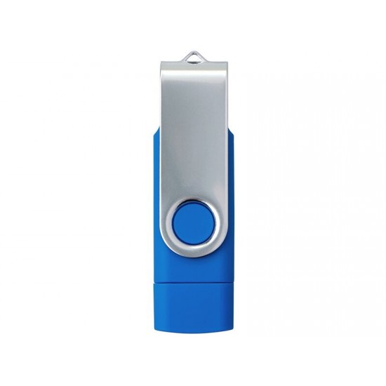 USB3.0/USB Type-C флешка на 16 Гб Квебек C, синий