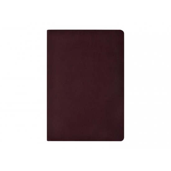 Бизнес тетрадь А5 Megapolis flex 60 л. soft touch клетка, бордовый