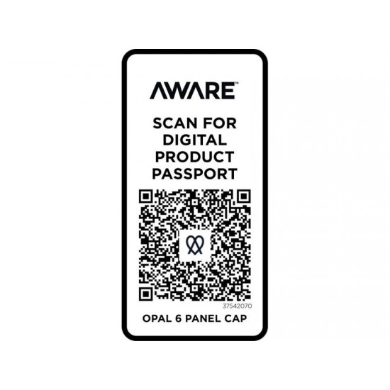 Opal с 6 панелями Aware™ кепка из переработанных материалов - Oatmeal