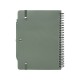 Блокнот Thalaasa формата А5 в твердой обложке из океанического пластика с шариковой ручкой - Зеленый яркий