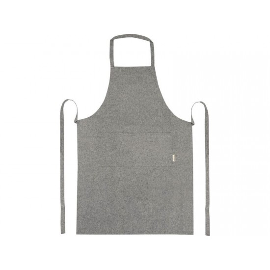 Pheebs 200 g/m² recycled cotton apron, черный